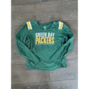 Green Bay Packers Long Sleeve T Shirt 47 Women's Size Large
